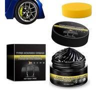 New 2026 Car Tire Ceramic - Wheel Cleaning Refurbish Wax, Tyre Nourish Cream, Car Tires & Plastic Trim Renewal Paste - Restores Shine, For Car Trucks Motorcycles Tire (2)