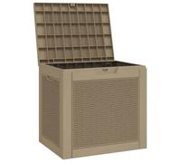 (NEW 2026)COFFRE DE JARDIN ,SOLOMON, Boîte de stockage de jardin - FAFA-TOP - Meuble de jardin - marron clair 55,5x43x53 cm PP 90610