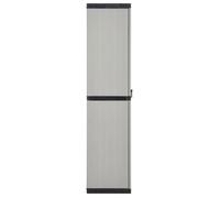 (NEW 2026)Colonne D'Extérieur CLOUD,Gris, Armoire de rangement de jardin - FAFA-TOP - Meuble de jardin - 3 étagères Gris/noir 68x40x