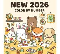 New 2026 Color By Number: A Fresh Collection of Relaxing Nature, Animals, and Floral Designs for Stress Relief
