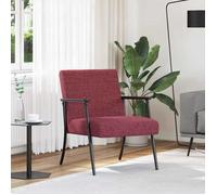 ""NEW 2026"" Fauteuil-chaise simple - 1 pc - Poids maximal: 110 kg - Bordeaux 59x75x78 cm tissu L6750