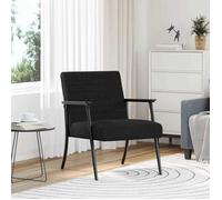 ""NEW 2026"" Fauteuil-chaise simple - 1 pc - Poids maximal: 110 kg - Noir 59x75x78 cm tissu L6749