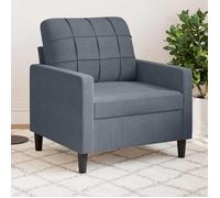 ""NEW 2026"" Fauteuil Gris foncé 60 cm Velours L2464