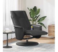 ""NEW 2026"" Fauteuil Massant - Chaise relax - 1 place - pivotant Noir 71x90x105 cm Simili cuir L3801