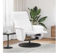 ""NEW 2026"" Fauteuil Massant inclinable - Chaise simple - Multifonctionnel - Blanc Simili cuir 71x90x105 cm L3750
