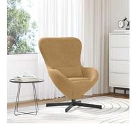 ""NEW 2026"" Fauteuil œuf - Poids maximal: 110 kg - 1 personne - Marron 63x73x90 cm Velours L6332
