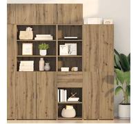 ""NEW 2026"" Haut Armoire Classique Buffet haut pour salon Montage mural Chêne artisanal 50x42 5x225 cm L3829