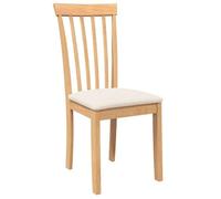 (NEW 2026)Lot de 2 Chaises à manger coussins Scandinaves - CLOUD - Meuble de Cuisine - 2 Personnes - naturel bois massif caoutchouc
