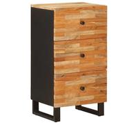 ""NEW 2026"" Meuble d'appoint rectangulaire, 1 PC, avec rangement, Marron 40x33x75 cm Bois de mangue massif L5516