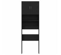 ""NEW 2026""Meuble de machine à laver chêne noir 64x24x190 cm Poids:25.75 Kg 4776091