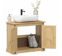 ""NEW 2026"" Meuble lavabo/SUPPORT LAVABO - avec bassin intégré - Corona bois de pin massif 73x33x60 cm L6223