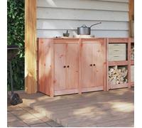 (NEW 2026)Porte de cuisine 2 pcs - CLOUD - Meuble de Cuisine - Marron 50x9x82 cm douglas massif 6551866