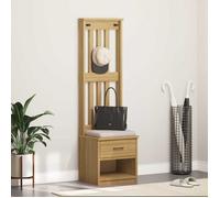 ""NEW 2026"" Portemanteau SANDNES - 1 pc - Capacité de charge max : 110 kg - 45x40x159 5 cm bois massif pin L6897