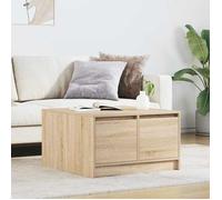 ""NEW 2026"" Table basse(1 pc) - Table de salon - avec tiroirs chêne sonoma 70,5x70x40 cm L771