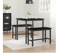 (NEW 2026)Table cuisine(Rectangle),SOLOMON,Noir Table de salle à manger - FAFA-TOP - Meuble de salon - / Table de repas MÉTAL 129797