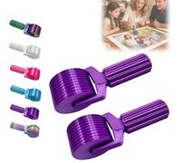 New 3D Printed Diamond Painting Roller Tool, Essential DIY Craft Tool for Rhinestone Embroidery Detachable, Easy-Grip Handle & Detachable Design (Purple+Purple)
