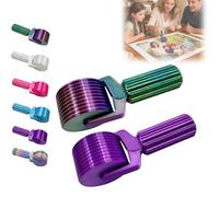 New 3D Printed Diamond Painting Roller Tool, Essential DIY Craft Tool for Rhinestone Embroidery Detachable, Easy-Grip Handle & Detachable Design (Purple+Dark Color)