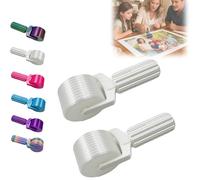 New 3D Printed Diamond Painting Roller Tool, Essential DIY Craft Tool for Rhinestone Embroidery Detachable, Easy-Grip Handle & Detachable Design (White+White)