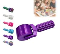 New 3D Printed Diamond Painting Roller Tool, Essential DIY Craft Tool for Rhinestone Embroidery Detachable, Easy-Grip Handle & Detachable Design (Purple)