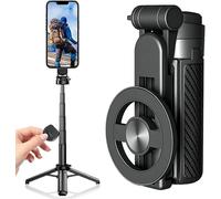 New 4 in 1 Multifunctional Magnetic Selfie Stick,Universal 360° Rotation Tripod with Wireless Bluetooth Detachable Remote Control,Portable Extendable for Photograph, Live Streaming, Video Recording