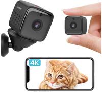 [New] 4K Mini WIFI Spy Cameras Portable Baby Pet Cam Built-in Battery Night Vision Motion Detection Cloud/TF Card Recording Easy Setup 2.4G