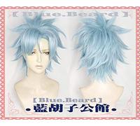 New Anime ID: envahirent Akihito Narihisago cosplay perruque bleu Styled synthétique résistant à la chaleur Halloween Jeu de rôle pour adultes Akihito Narihisago