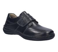 Josef Seibel Chaussures Velcro pour homme New Anvers 02, largeur K (extra large), semelle intérieure amovible, Noir , 47 EU X-Large
