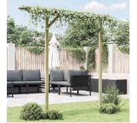 NEW®ARCHE/Meuble de jardin - BESTMEUBLE - Portillon ornemental de jardin - Fer forgé 122x20,5x142cm Pergola de jardin - 205x40x203cm