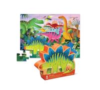 Crocodile Creek - Maxi Puzzle 36 pièces Le Monde des Dinosaures pour Enfants 3 Ans et Plus - Puzzle géant Plus de 60 cm - Jeu éducatif préhistorique illustré et immersif