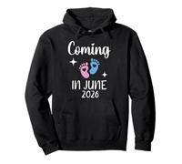 New Baby Coming in June 2026 Funny Baby Shower Garçons Filles Sweat à Capuche