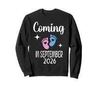 New Baby Coming in September 2026 Funny Baby Shower Garçon Fille Sweatshirt