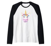 New Baby Girls Biggest Sister Unicorn Manche Raglan