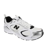 New Balance Homme 408 Fashion-Sneakers, White Silver Black, 39.5 EU