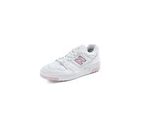 New Balance 550 Chaussures de sport pour femme, blanc et rose, semelle en caoutchouc, modèle BBW550VC, Blanc et rose., 36 EU