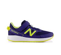 New Balance 570v3 Bungee Lace with Hook and Loop Top Strap, Basket, Blue, 24 EU