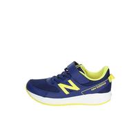 New Balance 570v3 Bungee Lace with Hook and Loop Top Strap Basket, Blue, 35 EU