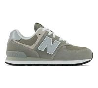 New Balance Enfant 574 Core Lace en Gris/Blanc, Cuir, Taille 30.5