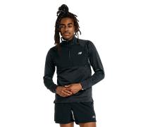 New Balance Athletics Heat Grid 1/2 Zip Homme Noir - Maillots de running hommes M