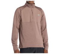 New Balance Homme RC Essential Heat Grid 1/2 Zip en Vert, Poly Knit, Taille S