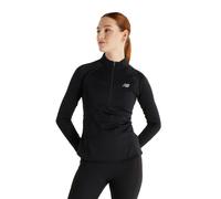 New Balance Athletics Heat Grid Half Zip Long Sleeve T-shirt Noir M Femme