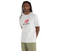 New Balance Athletics Logo T-shirt Homme - T-Shirts, Gris - Taille L - Jersey de coton Grey L