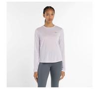 New Balance Athletics Long Sleeve Femme Violet - Maillots de running femmes S