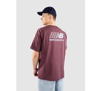 New Balance Athletics Multi Color Logo T-Shirt rouge S