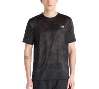 New Balance Athletics Printed T-Shirt Tee-shirt S Argent