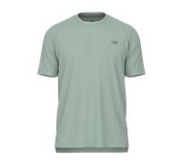 New Balance - T-shirt de trail running à séchage rapide - Athletics T-Shirt Cosmic Jade Heather pour Homme - Taille L - Vert Vert L