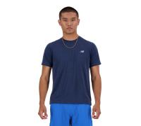 New Balance Athletics Short Sleeve T-shirt Bleu M Homme