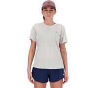 T-shirt New Balance Athletics à manches courtes gris clair pour femme - M