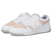 New Balance Baskets à lacets 480 V1 pour enfants, Blanc/rose brume, 6 Big Kid