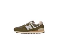 New Balance Baskets 574 pour homme, Calcium/argent foncé métallisé, 10 Women/8.5 Men