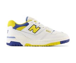 New Balance Bb550ncg Sneakers In White & Yellow Taille: 45.5 | Baskets Outlet | Unisex | Blanche